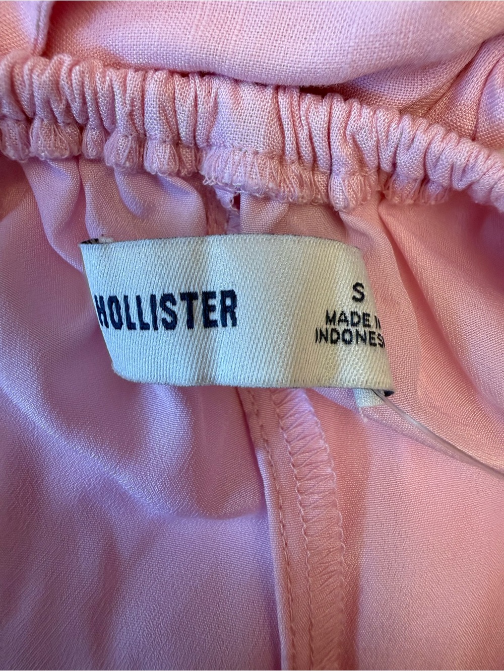 Hollister Light Pink Ruffle Tie-Front Mini Dress - Picture 3 of 5